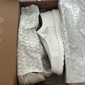 Women’s white Hey Dude size 8